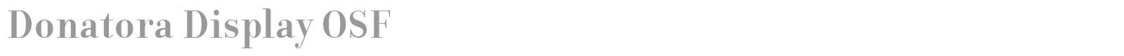Donatora Display OSF font preview
